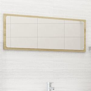 Oglindă de baie, stejar sonoma, 90x1,5x37 cm, PAL