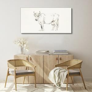 Tablou canvas Desen animal vacă