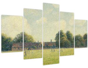 Tablou - Camille Pissarro, Hampton Court Green, reproducere (150x105 cm)