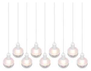 Trio - Candelabru suspendat pe cablu MELA 9xE14/25W/230V, alb