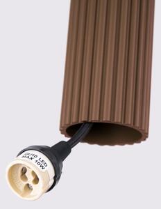 Brilagi - Pendul LED pe cablu CRESTO 1xGU10/10W/230V maro
