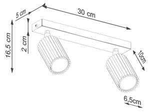 Brilagi - Spot LED CRESTO, 2x GU10/10W/230V, verde