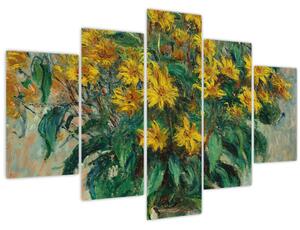 Tablou - Claude Monet, Jerusalem Artichoke Flowers, reproducere (150x105 cm)