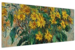 Tablou - Claude Monet, Jerusalem Artichoke Flowers, reproducere (120x50 cm)