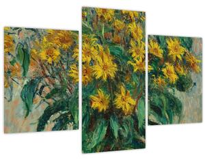 Tablou - Claude Monet, Jerusalem Artichoke Flowers, reproducere (90x60 cm)