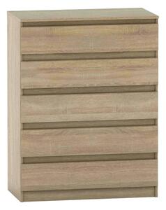 Comoda HANY NEW 005, stejar sonoma, PAL laminat, 90x49x117 cm