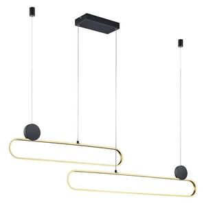 Trio - Lustru LED reglabil suspendat pe cablu GRANT LED/54W/230V 2300/3000/4000K negru/auriu