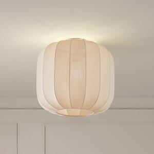 Lindby Helin plafonieră, bej, țesătură, Ø 35 cm, reglabil, Bej, Camera de zi / sufragerie, Țesătură / Textil, Scandinavă
