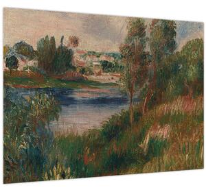 Tablou - Auguste Renoir, Landscape at Vetheuil, reproducere (70x50 cm)