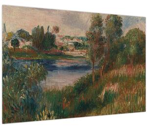 Tablou - Auguste Renoir, Landscape at Vetheuil, reproducere (90x60 cm)