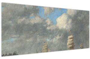 Tablou - Eugène Boudin, Le Havre, reproducere (120x50 cm)