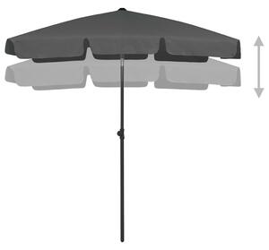 Umbrelă de plajă, antracit, 180x120 cm