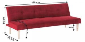 Alida K178_66 canapea extensibilă #red