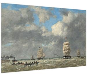 Tablou - Eugène Boudin, Le Havre, reproducere (90x60 cm)