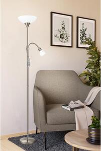 EGLO 82842 - Lampă de podea UP 2, 1xE27/60W + 1xE14/25W, crom