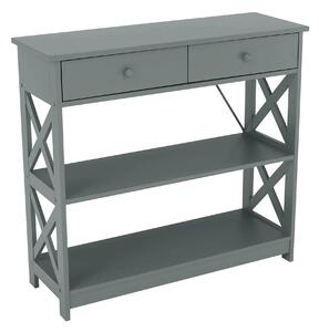 Consola LOMIR, gri, 87x30x80 cm