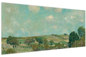 Tablou - Alfred Sisley, Meadow, reproducere (120x50 cm)