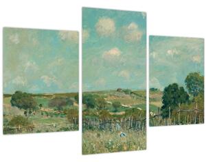 Tablou - Alfred Sisley, Meadow, reproducere (90x60 cm)