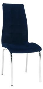 Scaun GERDA NEW, albastru, stofa clasica/metal, 42x58x103 cm