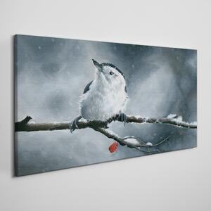 Tablou canvas Animal Pasăre Zăpadă Iarnă