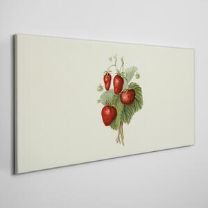 Tablou canvas frunze de fructe de căpșuni