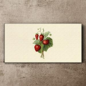 Tablou canvas frunze de fructe de căpșuni
