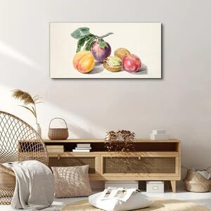 Tablou canvas Frunze de ramuri de fructe