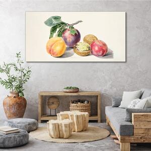Tablou canvas Frunze de ramuri de fructe