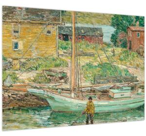 Tablou - Childe Hassam, Oyster Sloop, Cos Cob, reproducere (70x50 cm)