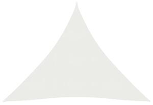 Pânză parasolar, alb, 6x6x6 m, HDPE, 160 g/m²