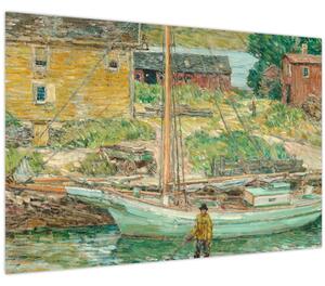 Tablou - Childe Hassam, Oyster Sloop, Cos Cob, reproducere (90x60 cm)