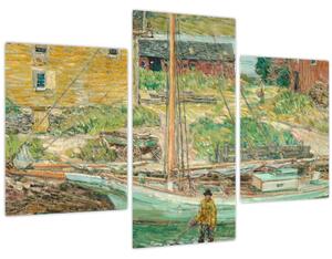 Tablou - Childe Hassam, Oyster Sloop, Cos Cob, reproducere (90x60 cm)