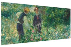 Tablou - Auguste Renoir, Picking Flowers, reproducere (120x50 cm)