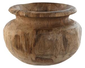 Vaza Craft din lemn de tec natur, 30x20 cm