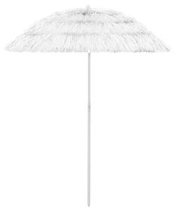 Umbrelă de plajă Hawaii, alb, 180 cm