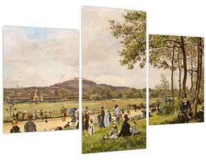 Tablou - French 19th Century, Race Course at Longchamps, reproducere (90x60 cm)