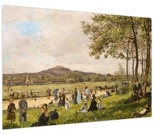 Tablou - French 19th Century, Race Course at Longchamps, reproducere (90x60 cm)