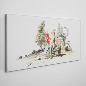 Tablou canvas femeie arbore antichitate