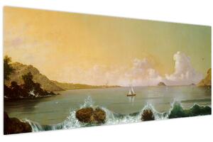 Tablou - Martin Johnson Heade, Rio de Janeiro Bay, reproducere (120x50 cm)