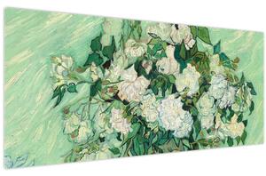 Tablou - Vincent van Gogh, Roses, reproducere (120x50 cm)