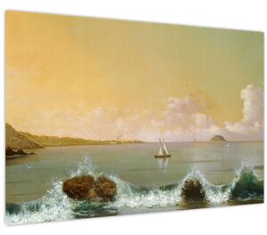 Tablou - Martin Johnson Heade, Rio de Janeiro Bay, reproducere (90x60 cm)