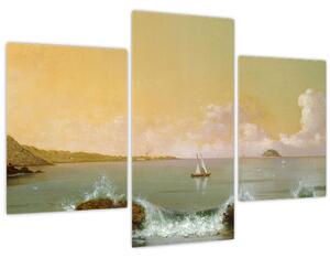 Tablou - Martin Johnson Heade, Rio de Janeiro Bay, reproducere (90x60 cm)