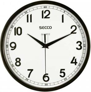 SECCO Ceas de perete, 24,5 cm, SECCO, negru