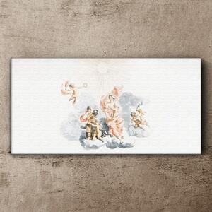 Tablou canvas Desenând îngeri antici nori