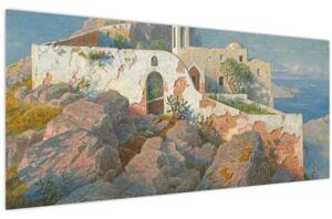 Tablou - William Stanley Haseltine, Santa Maria a Cetrella, Anacapri, reproducere (120x50 cm)