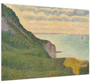 Tablou - Georges Seurat, Seascape at Port-en-Bessin, Normandy, reproducere (70x50 cm)