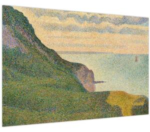 Tablou - Georges Seurat, Seascape at Port-en-Bessin, Normandy, reproducere (90x60 cm)