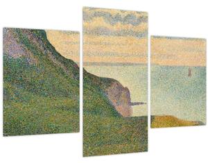 Tablou - Georges Seurat, Seascape at Port-en-Bessin, Normandy, reproducere (90x60 cm)