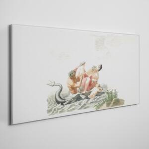 Tablou canvas Desen de om de mare