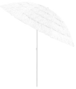 Umbrelă de plajă Hawaii, alb, 240 cm